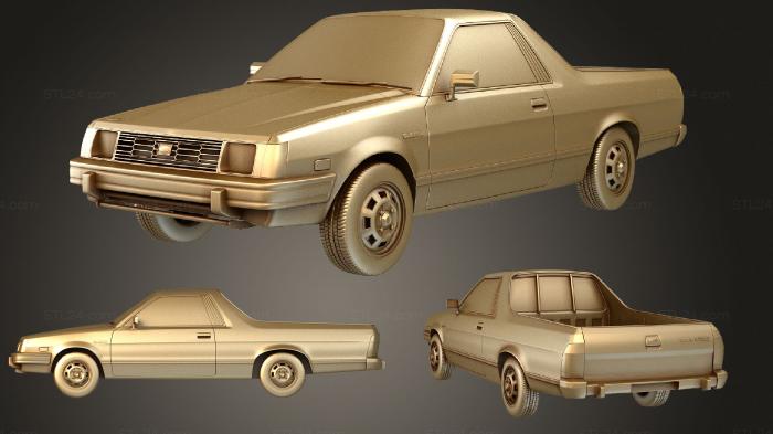 Автомобили и транспорт (Subaru BRAT 1981, CARS_3482) 3D модель для ЧПУ станка
